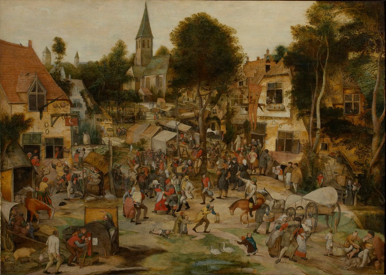 Landsbymessen Kermis, før 1565. av Pieter Balten