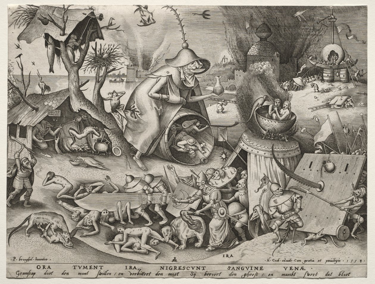 De syv dødssyndene: sinne av Pieter Bruegel