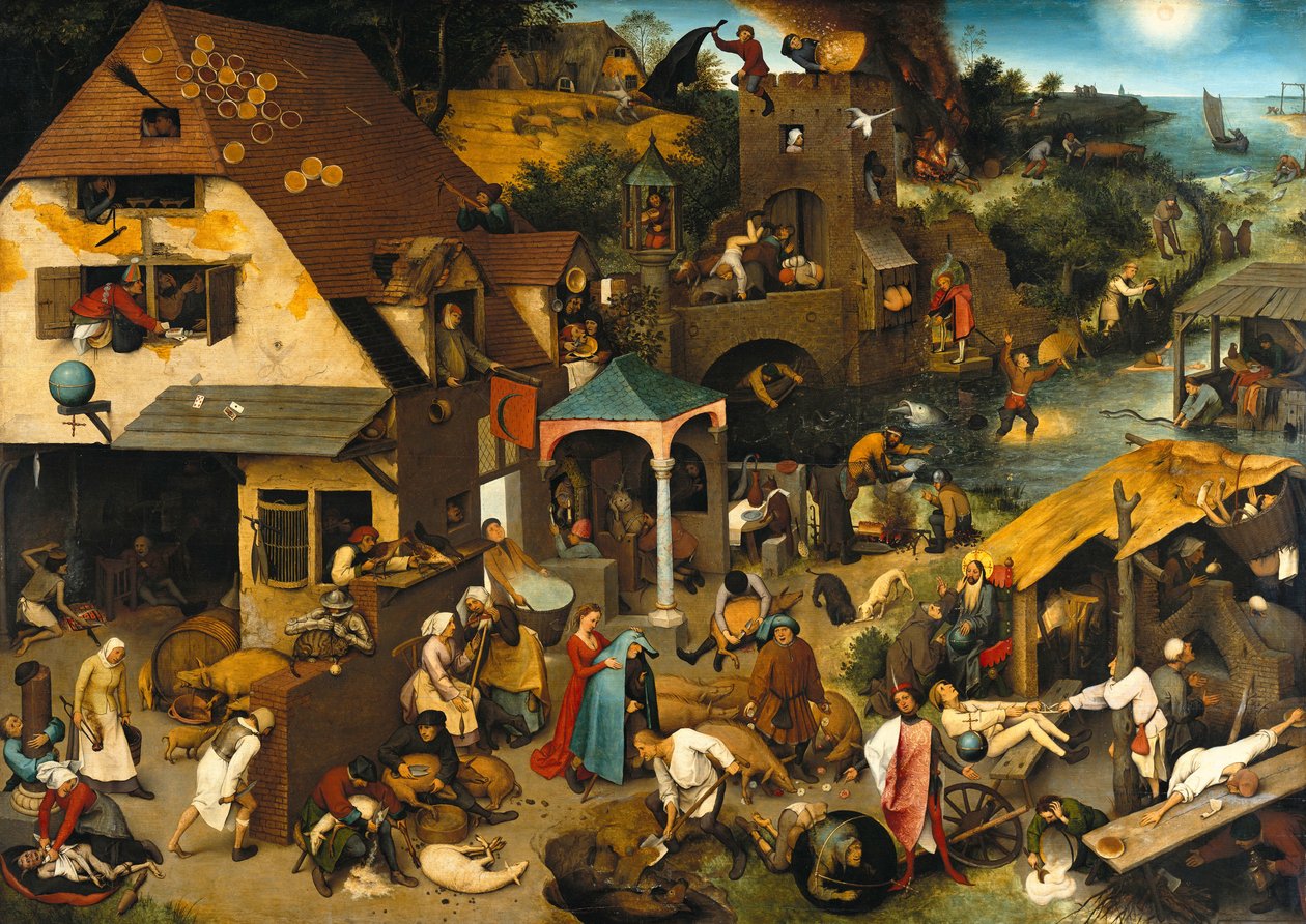 De nederlandske ordtakene av Pieter Bruegel the Elder