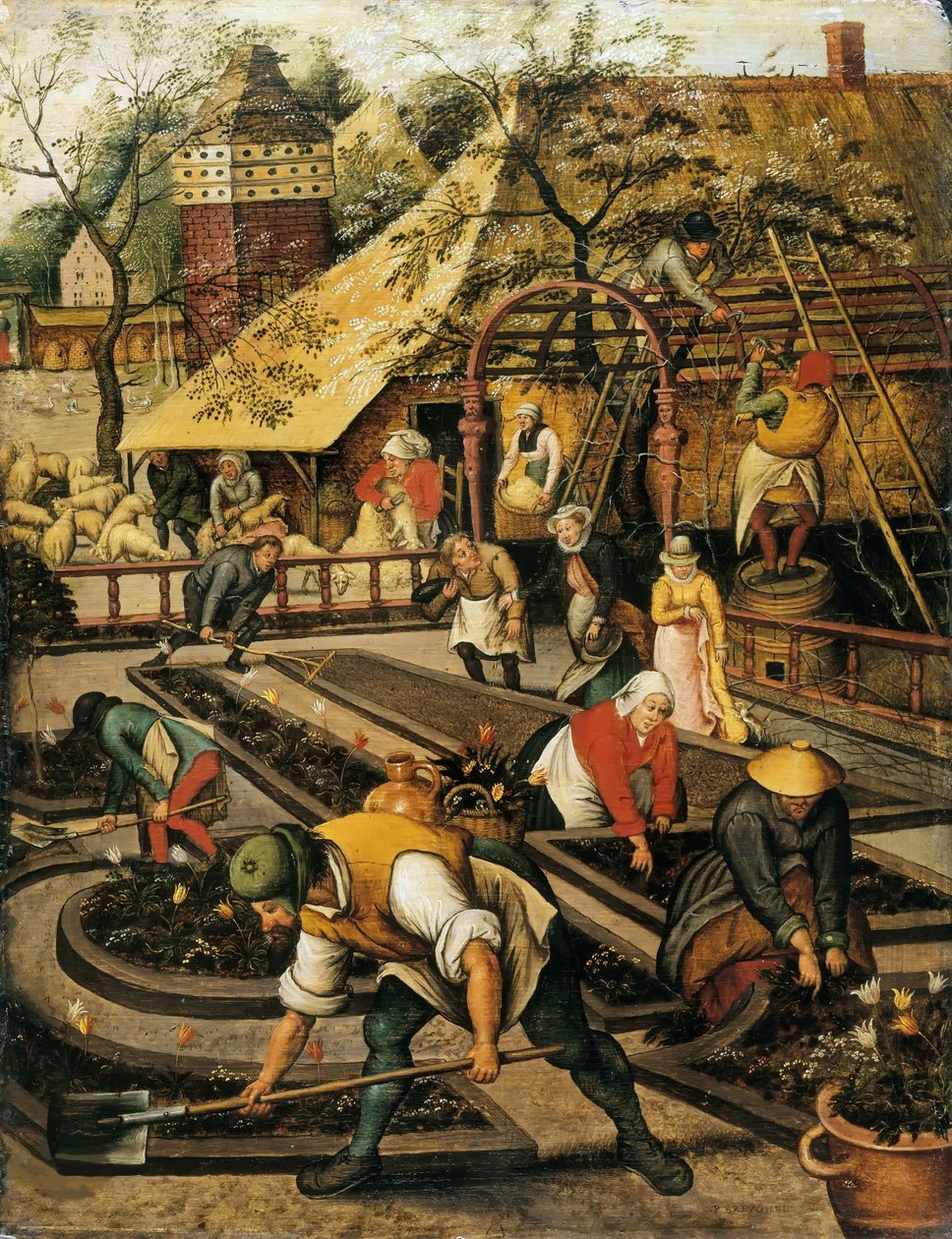 Vår. av Pieter Brueghel the Younger