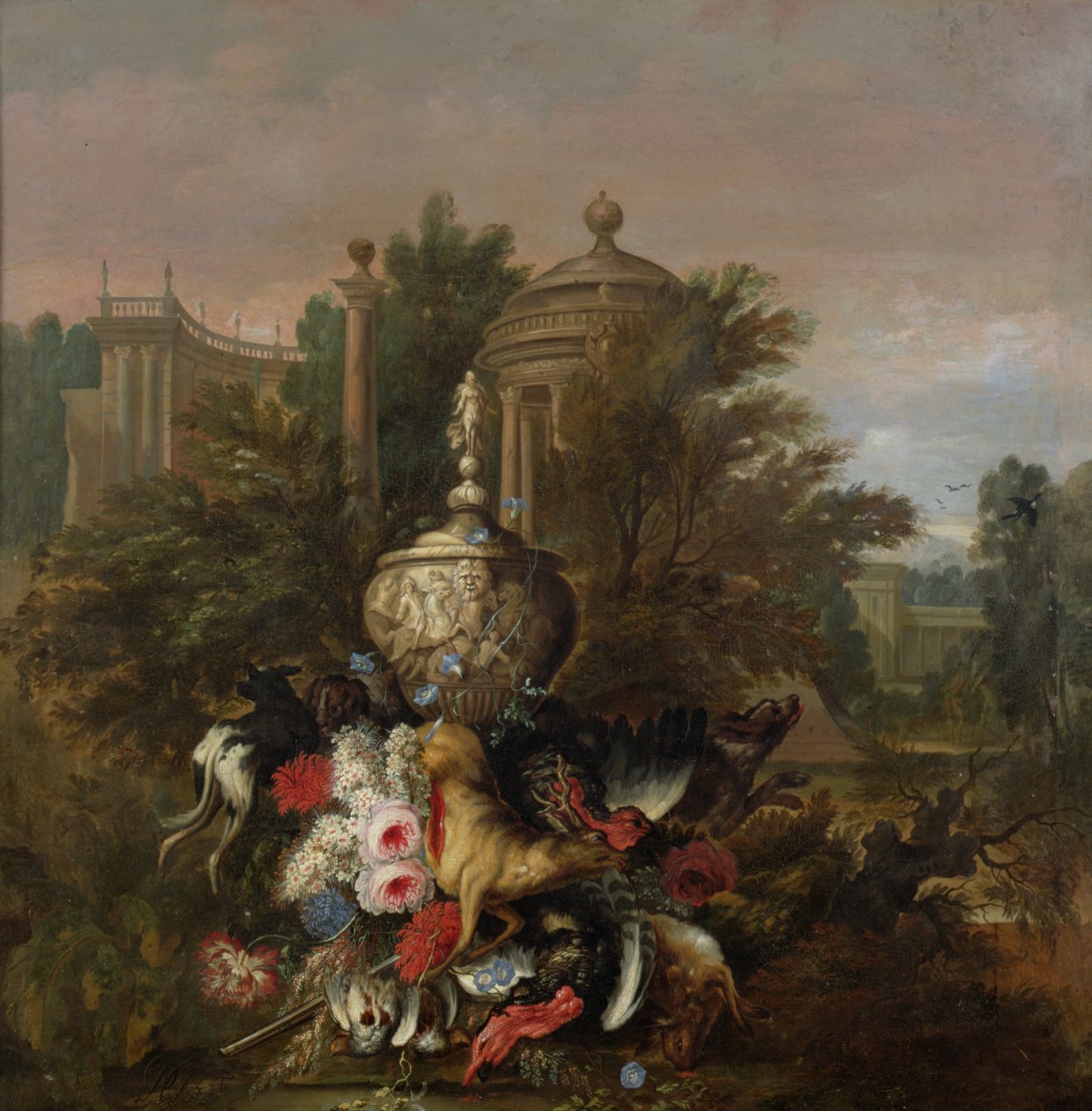Dødt vilt og blomster av Pieter Casteels