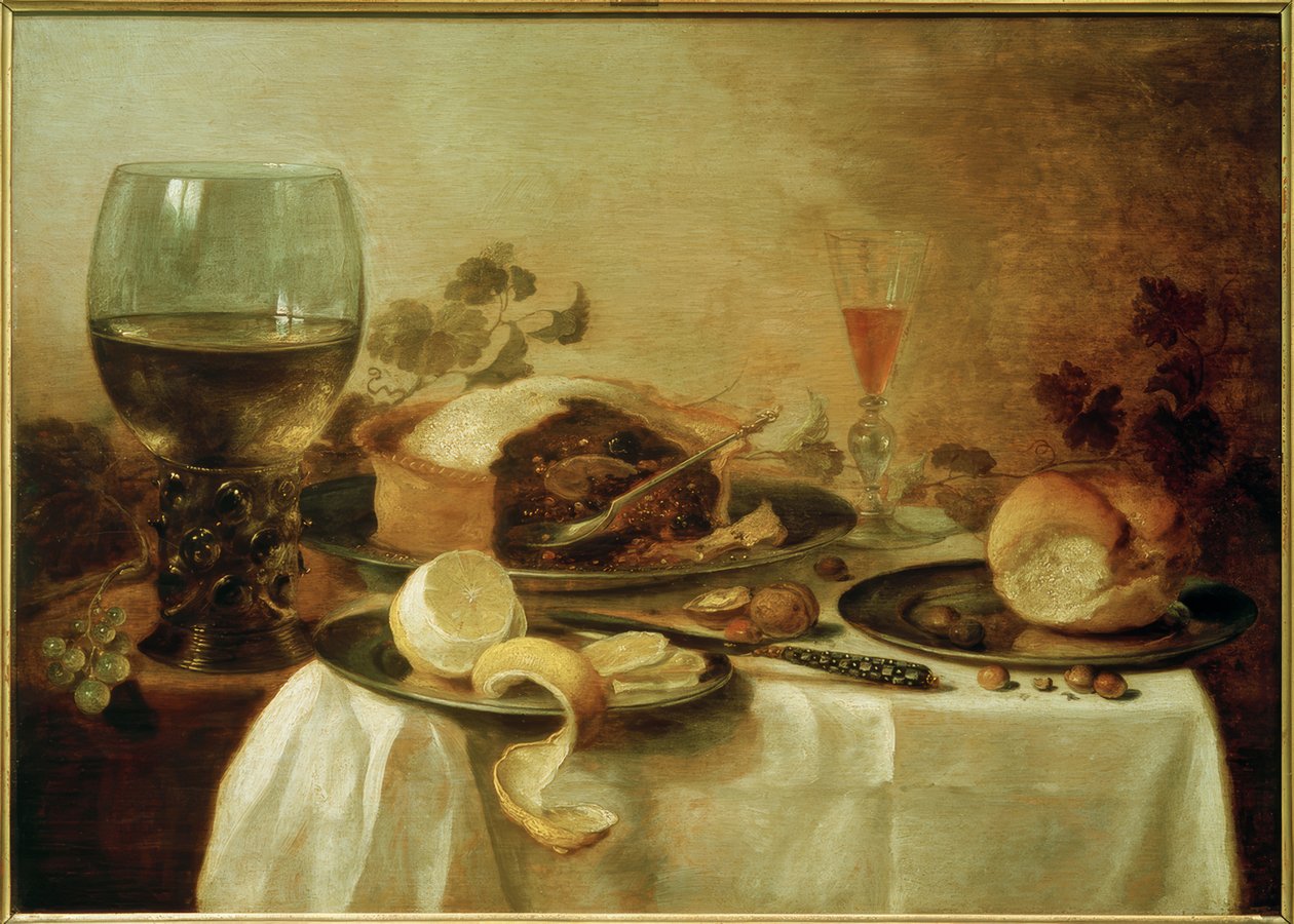 Stilleben med pate av Pieter Claesz