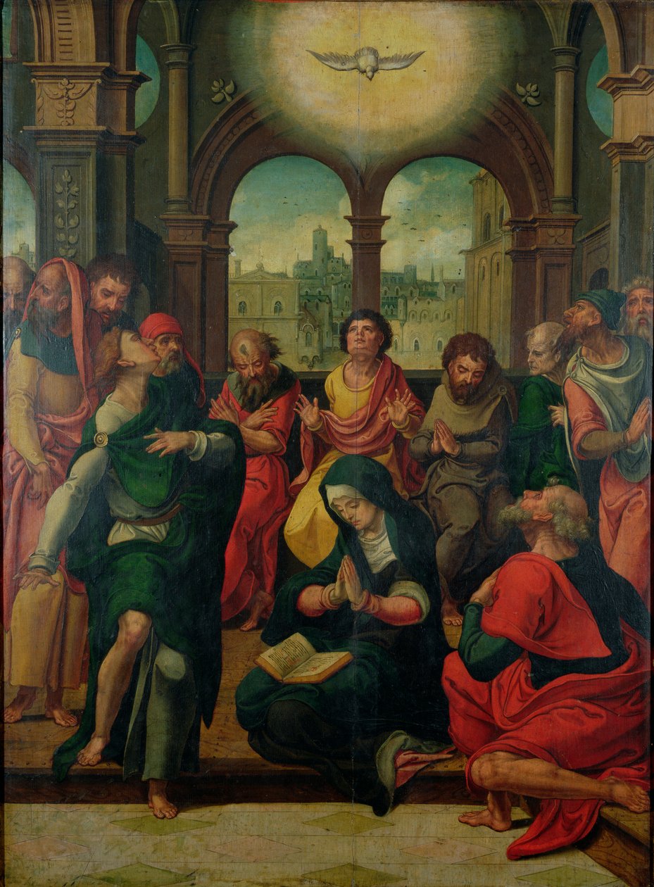 Den hellige ånds nedstigning av Pieter Coecke van Aelst