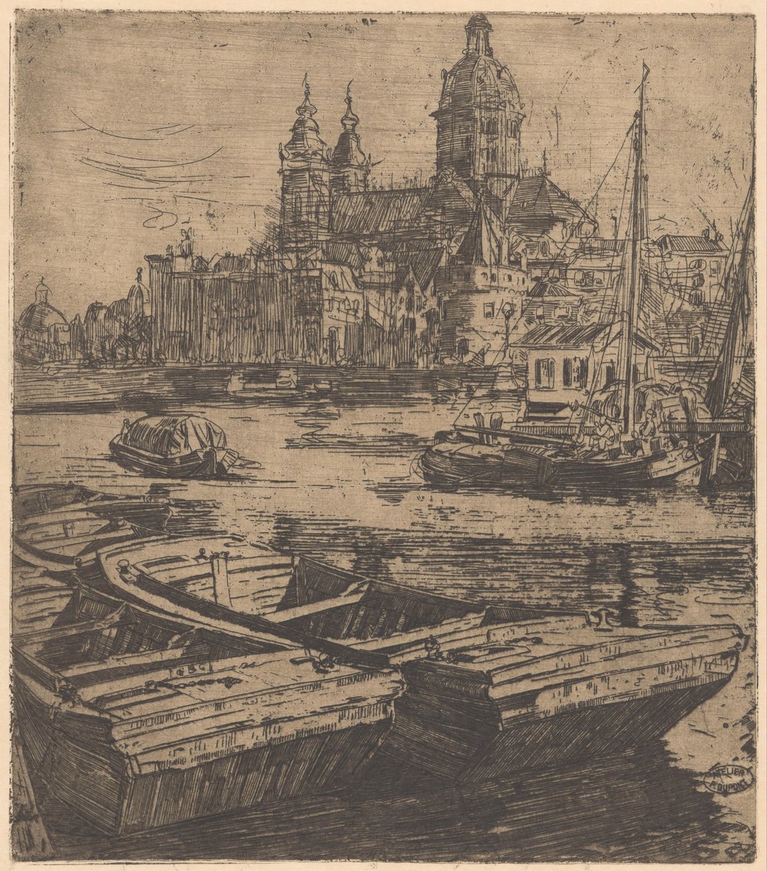 St. Nicholas-basilikaen i Amsterdam av Pieter Dupont