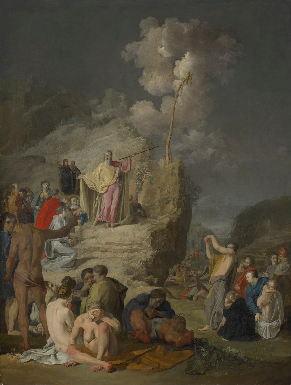 Moses og den skamløse slangen av Pieter Fransz. de Grebber