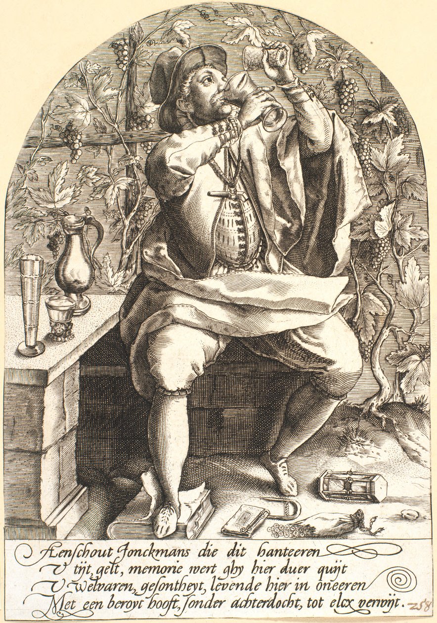 Sir, satire over drukkenskap av Pieter Goos