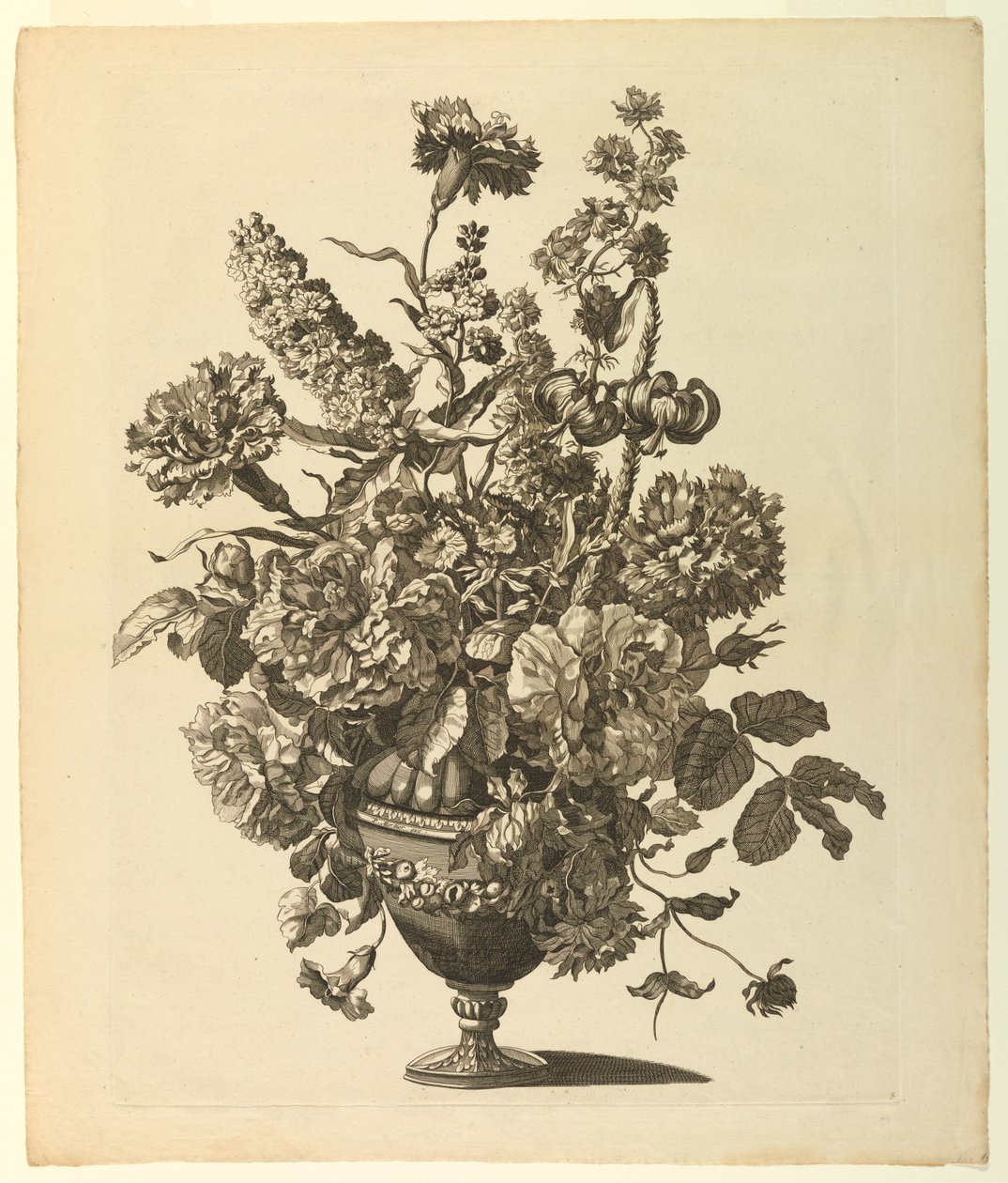 Vase med blomster av Pieter I. Mortier