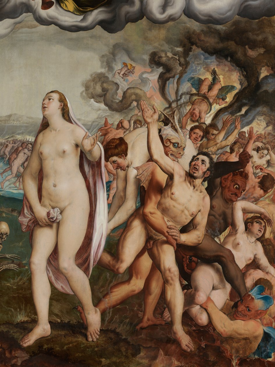 Detalj av den siste dommen av Pieter Jansz. Pourbus