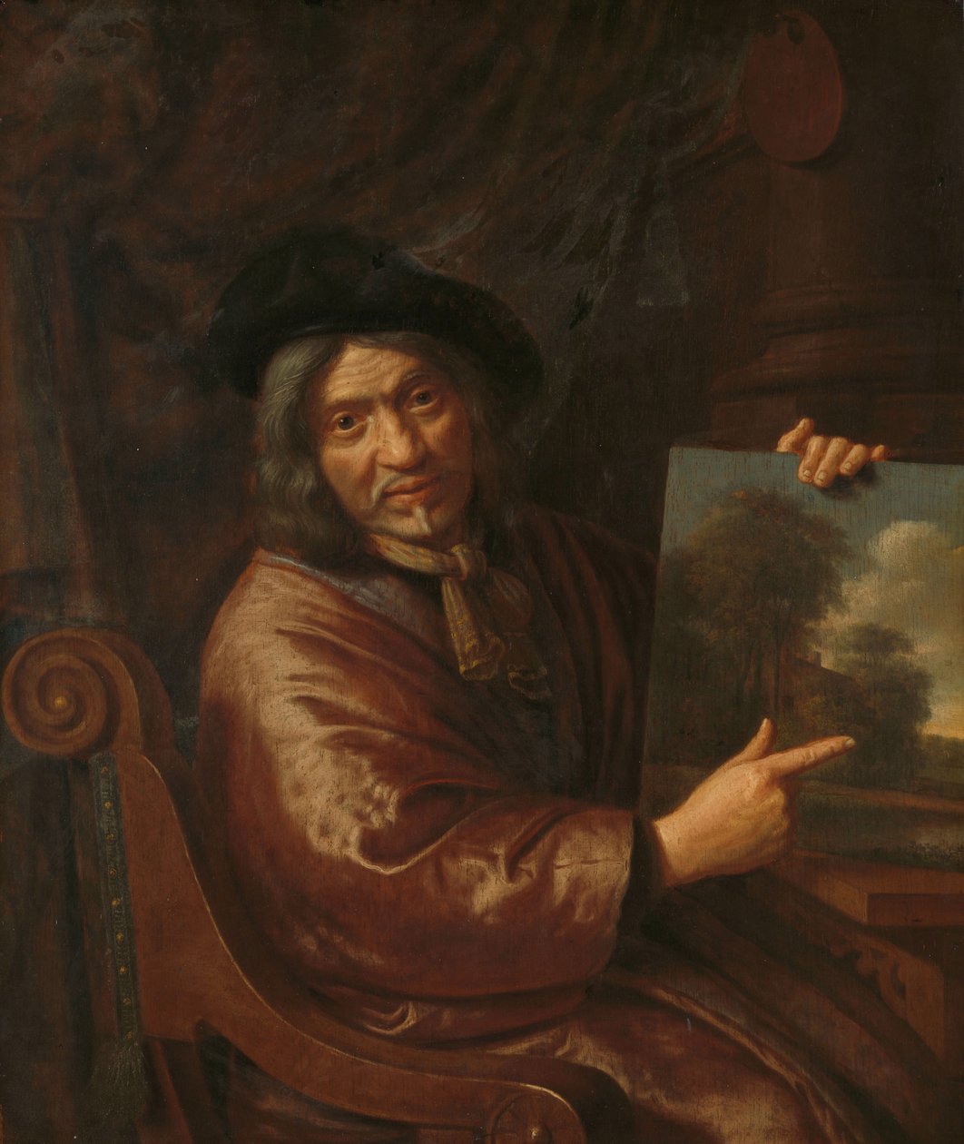 Selvportrett, en 1640-1650. av Pieter Jansz van Asch