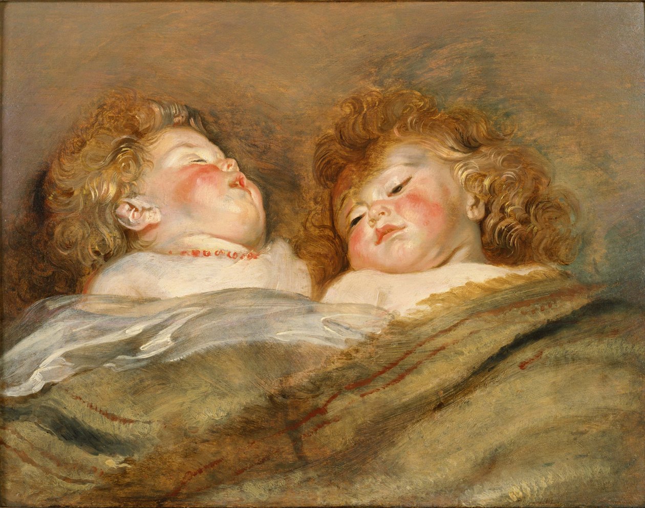 To sovende barn av Peter Paul Rubens