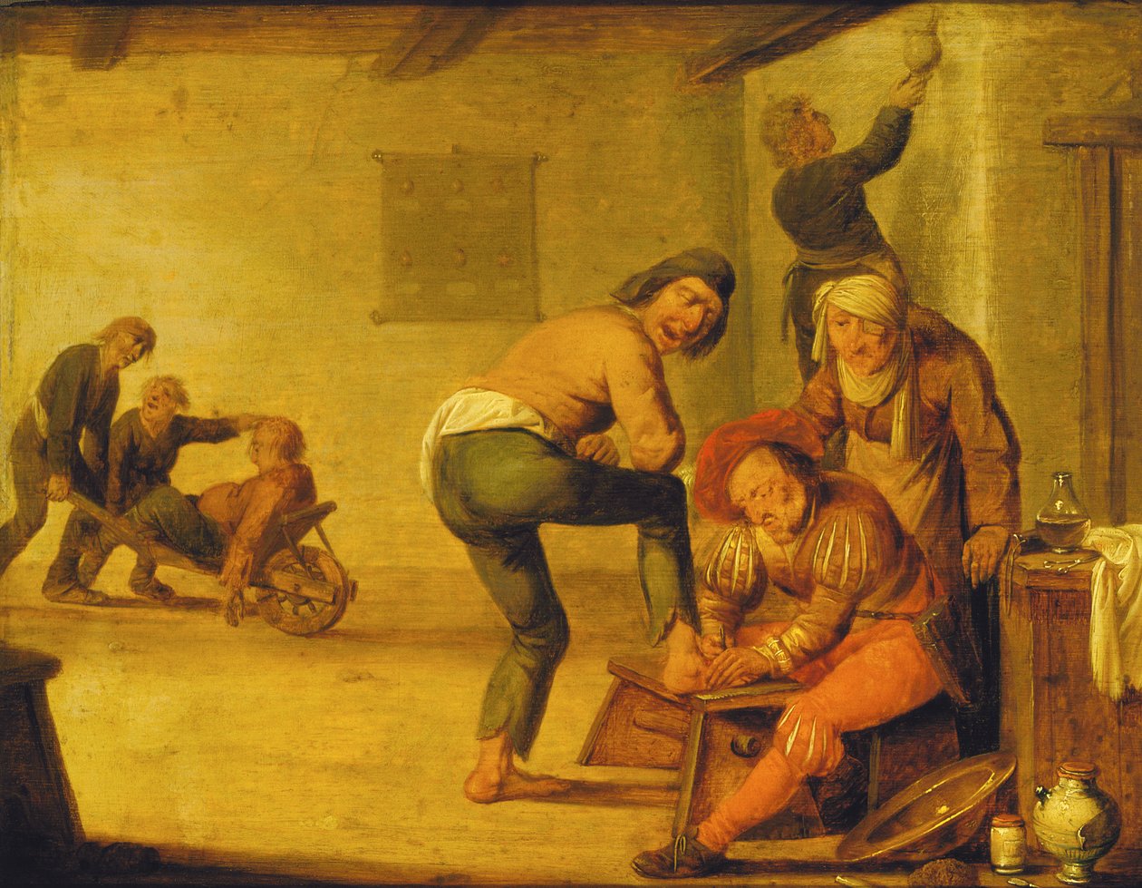 Landsbykirurgen, 1633. av Pieter Quast