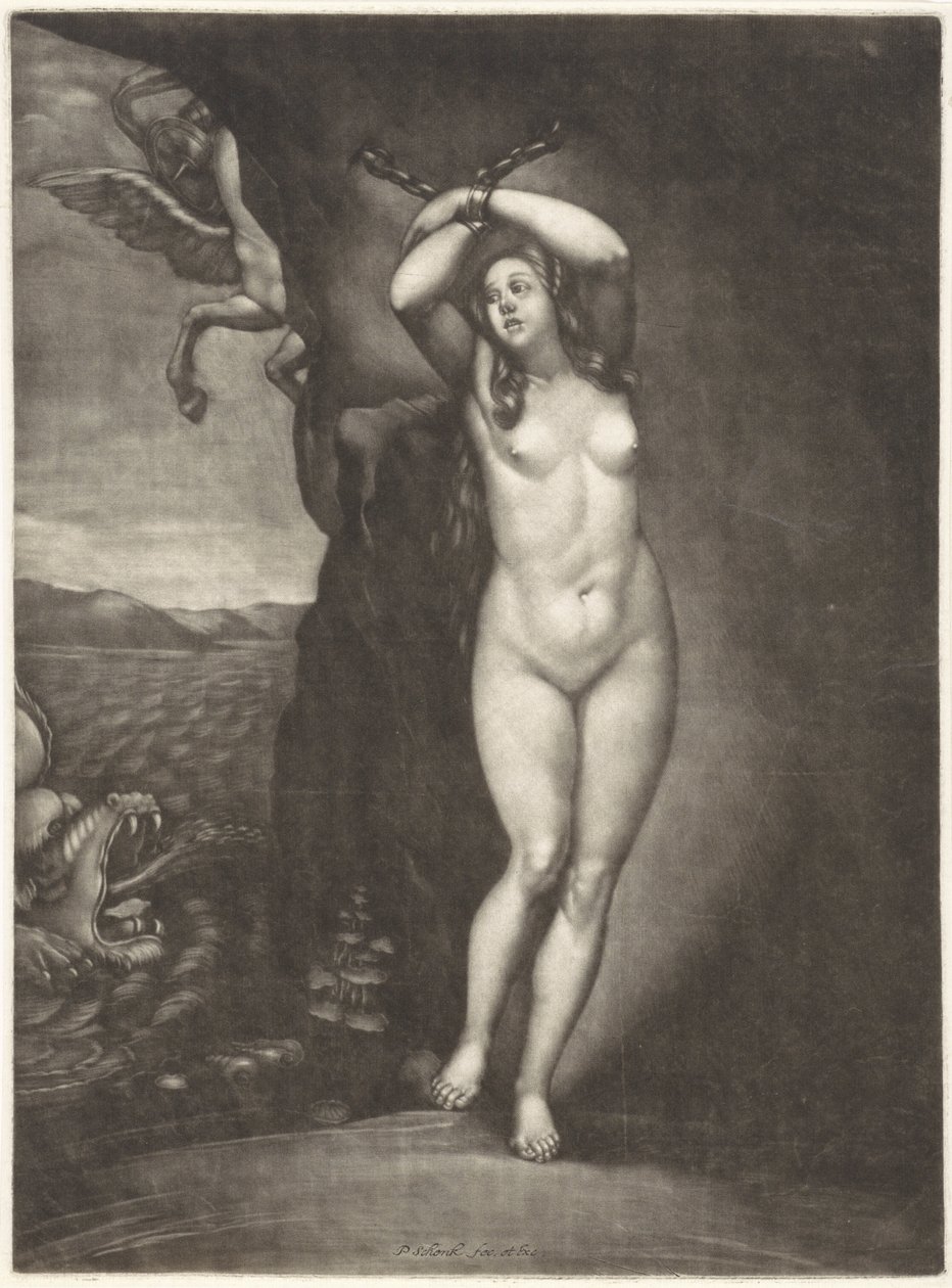 Andromeda lenket til fjellet av Pieter Schenk (I)