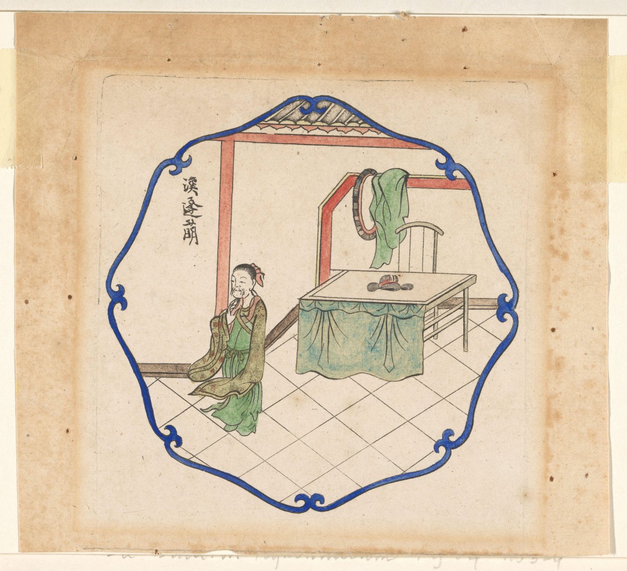 Feng Meng fra Han-dynastiet av Pieter Schenk (I)