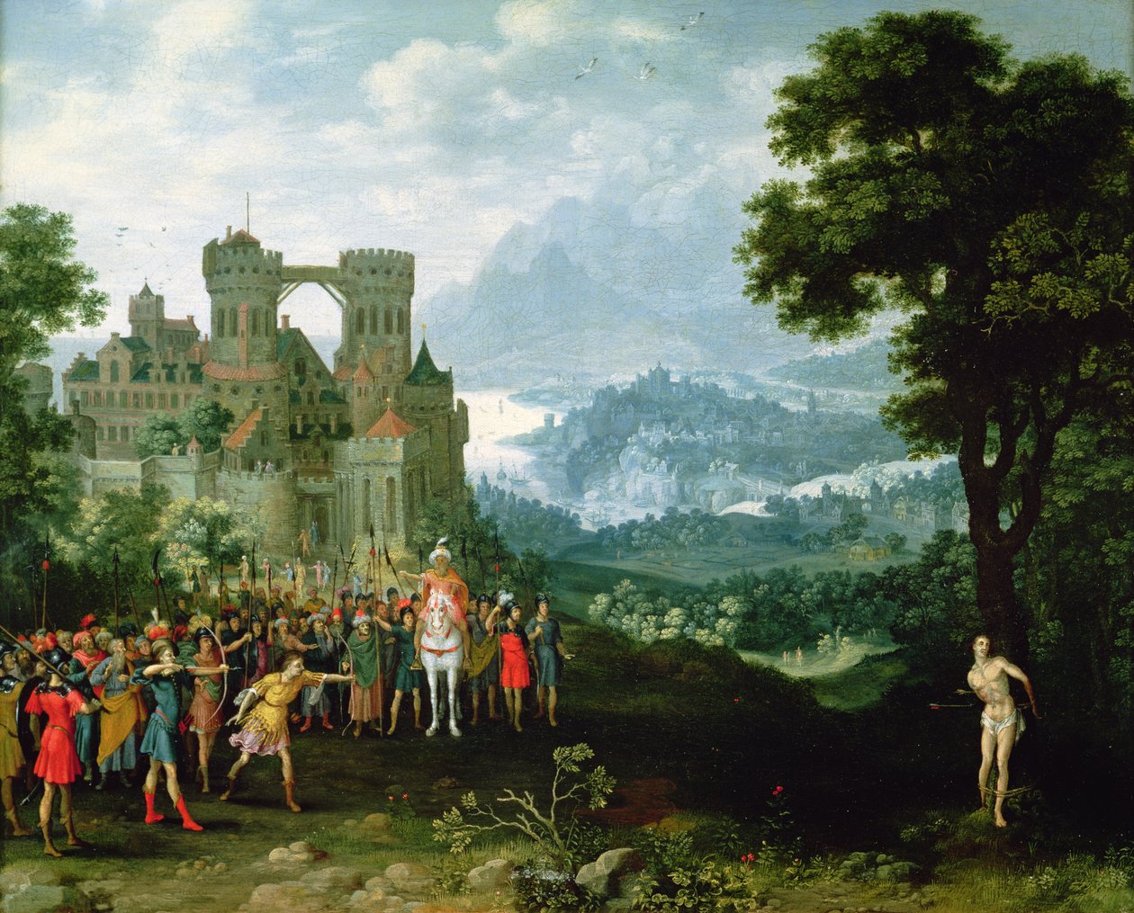 St. Sebastians martyrium av Pieter Schoubroeck