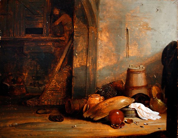 Et bondeinteriør av Pieter Symonsz. Potter