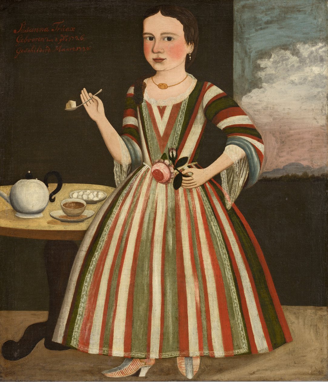 Susanna Truax, 1730. av Pieter Vanderlyn