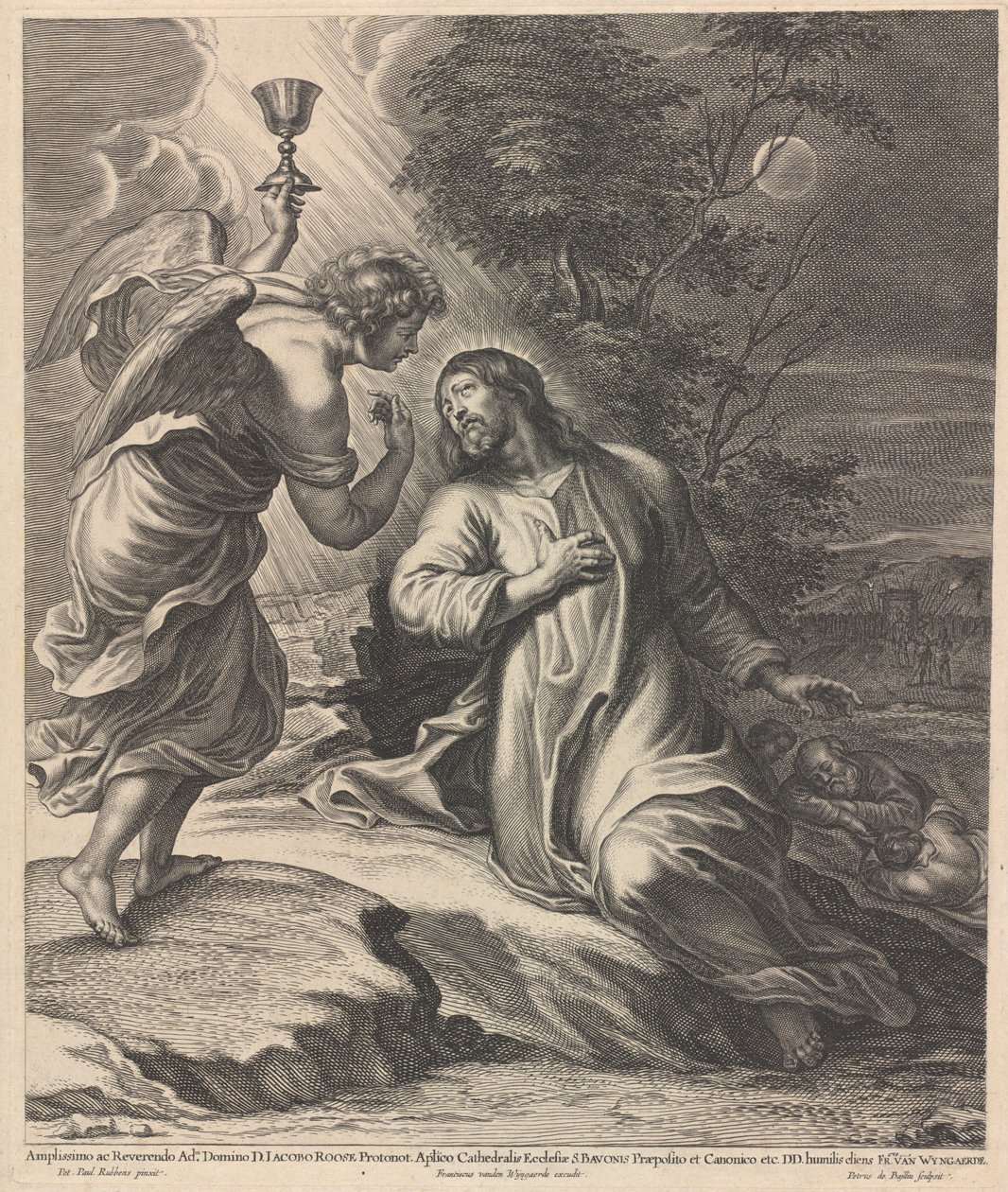 Kristus på Oljeberget. av Pieter de Bailliu