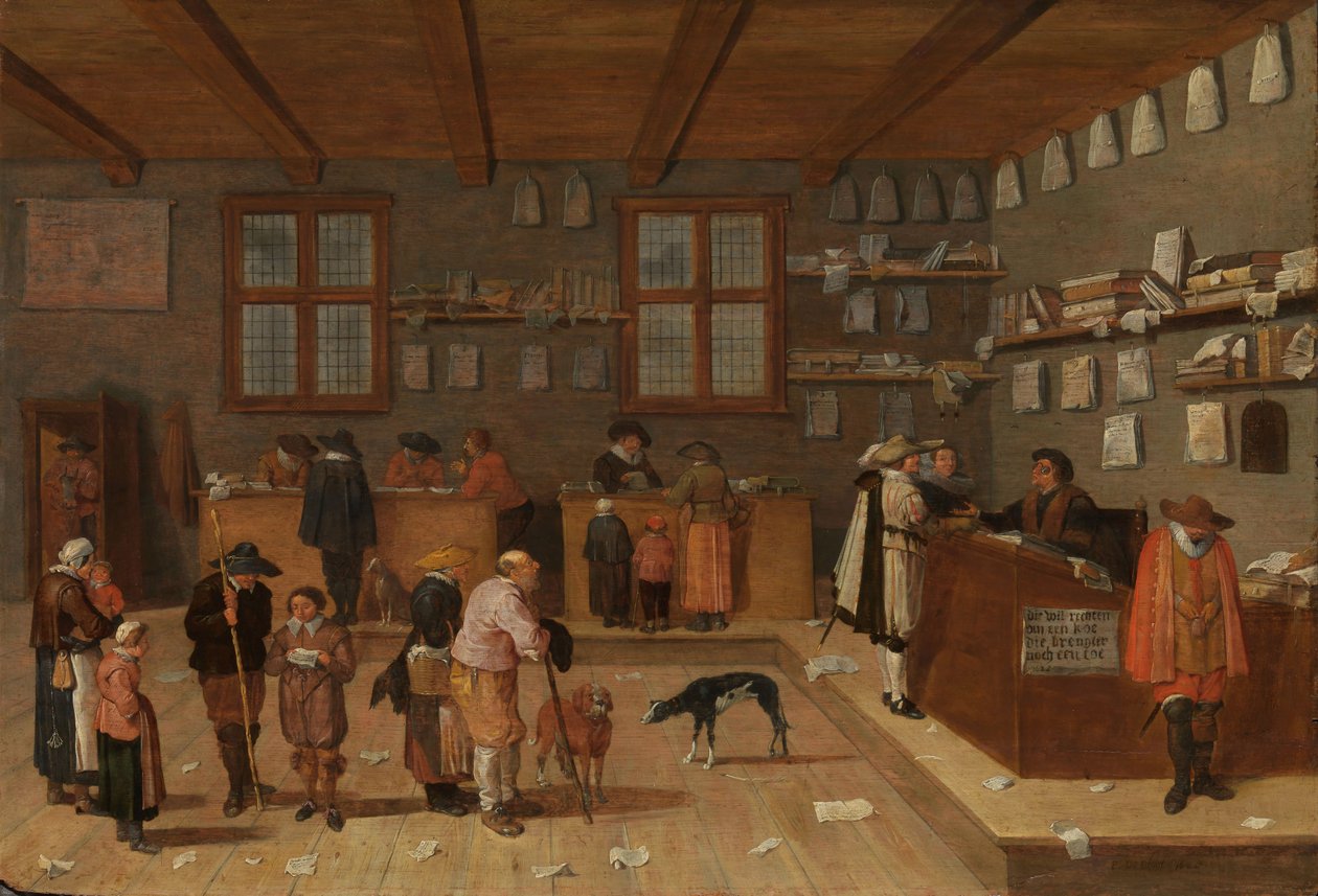 Advokatkontoret, 1628. av Pieter de Bloot