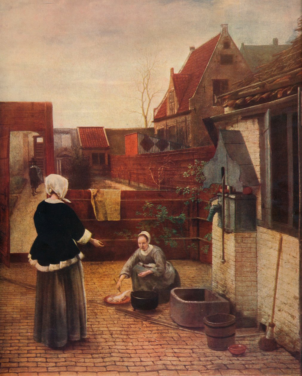 En nederlandsk gårdsplass, c1658, 1911 av Pieter de Hooch