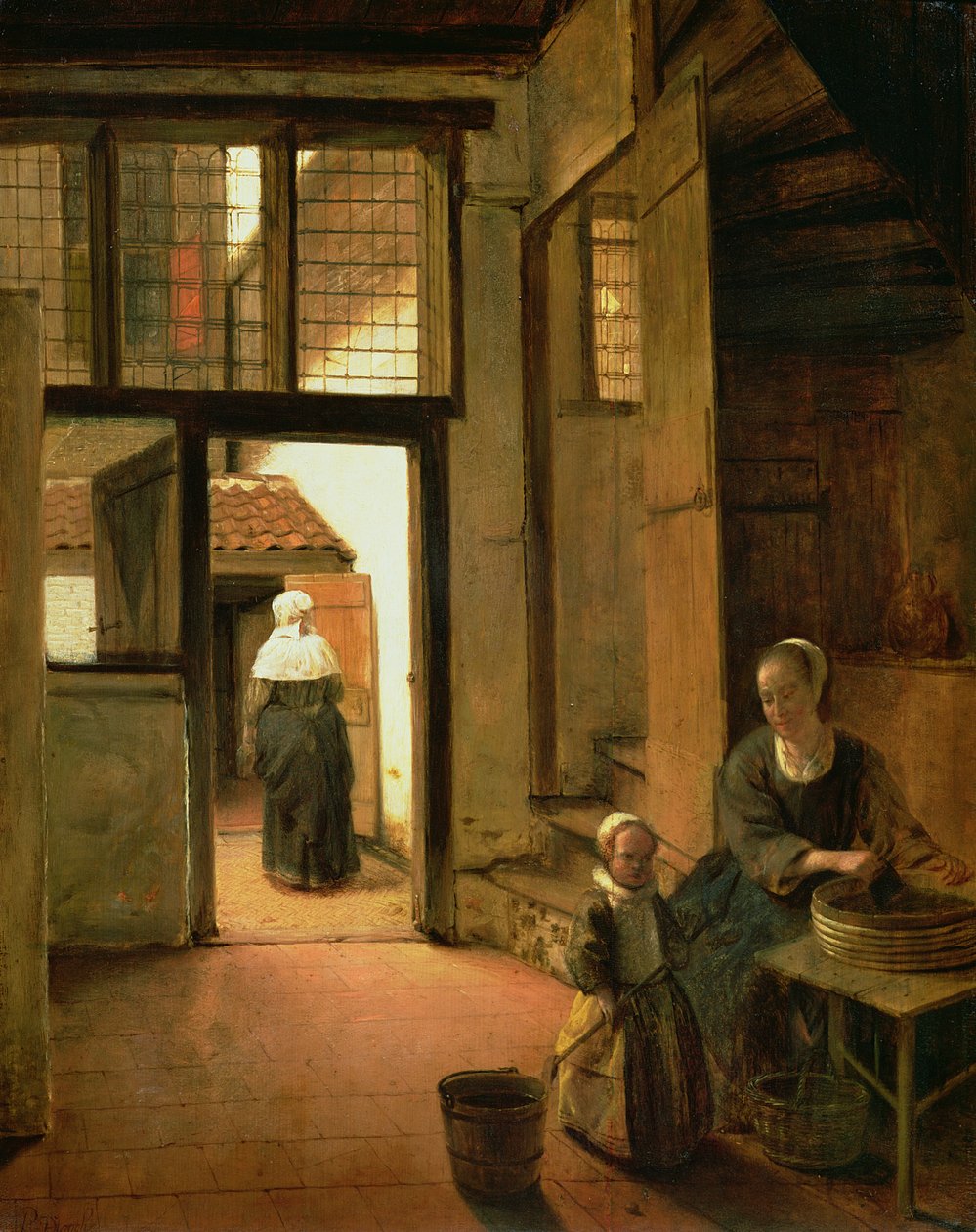 Interiør i et nederlandsk hus av Pieter de Hooch