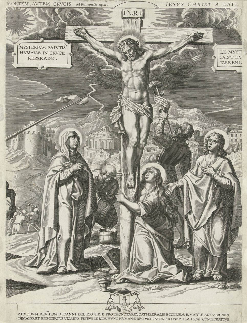 Kristi korsfestelse, midtre del av Pieter de Jode (I)