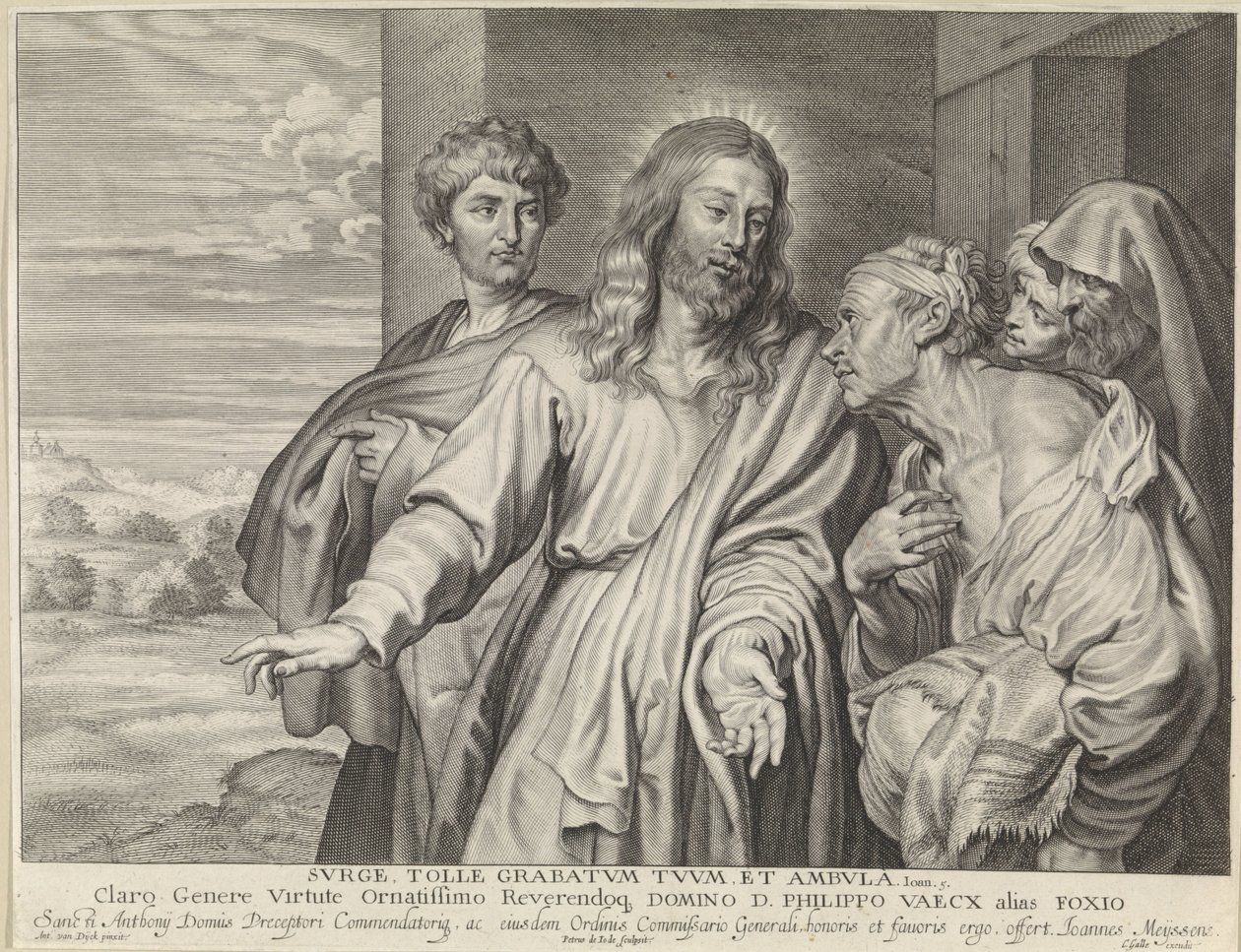 Kristus helbreder en lammelse av Pieter de Jode (II)