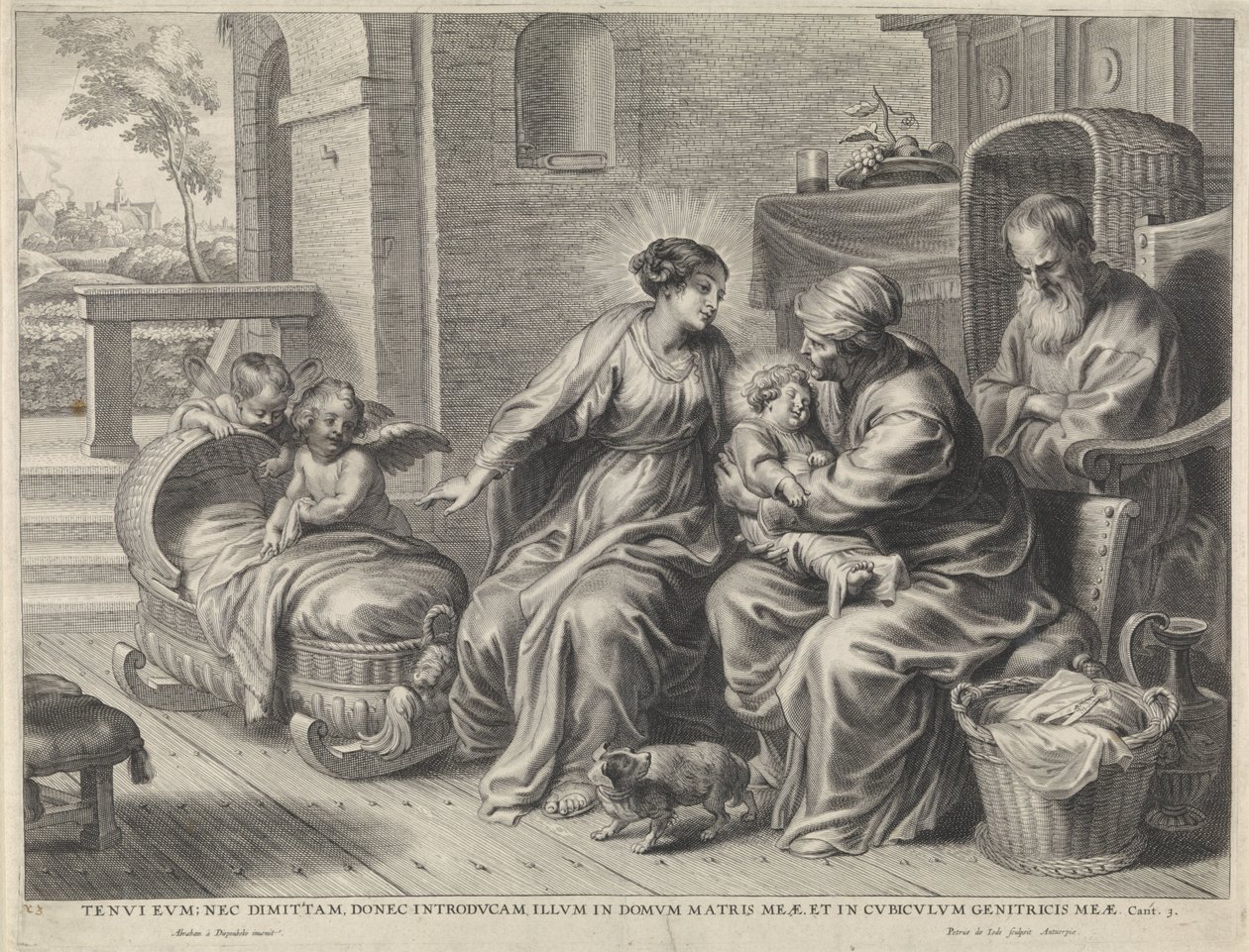 Den hellige familie og den hellige Anna av Pieter de Jode (II)