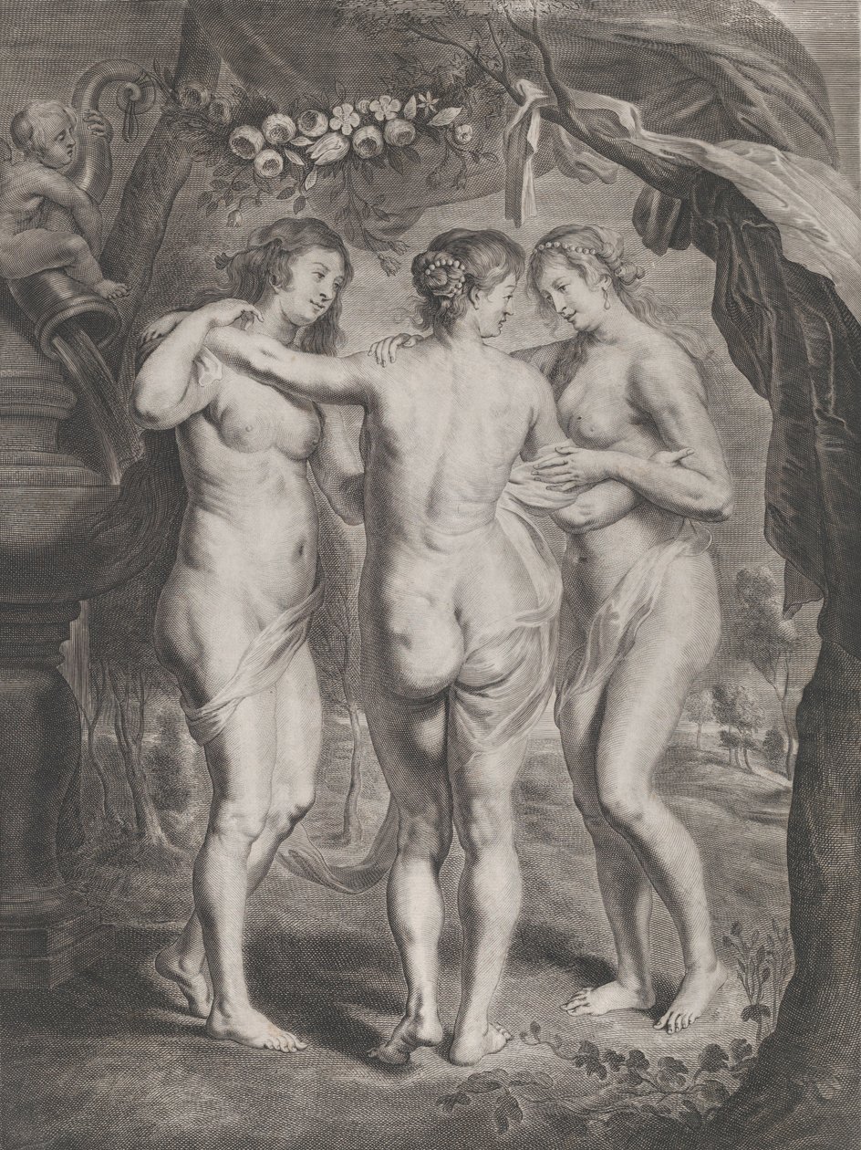 De tre nåder, ca. 1630-45. av Pieter de Jode II