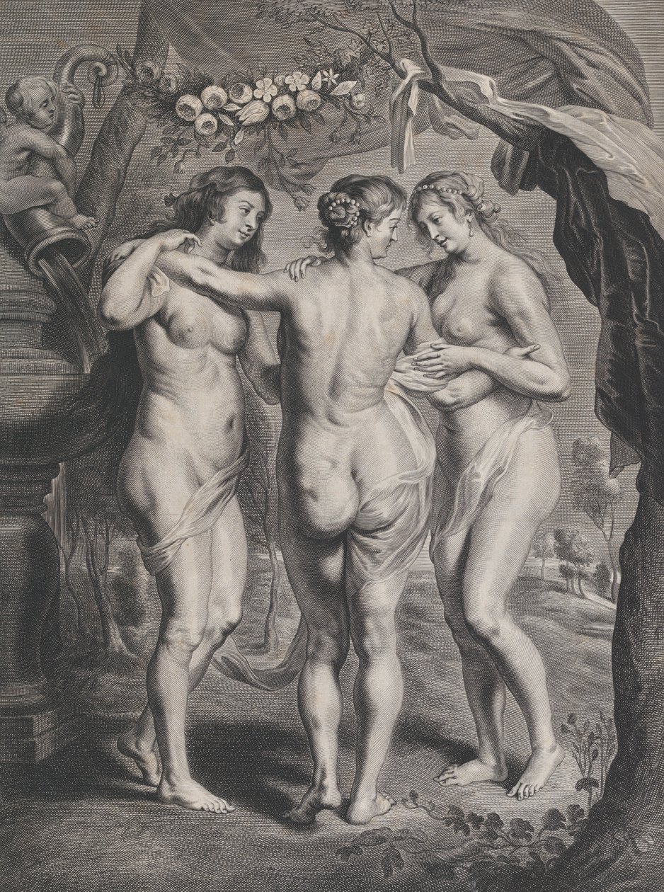 De tre nåder, ca. 1630-74. av Pieter de Jode II