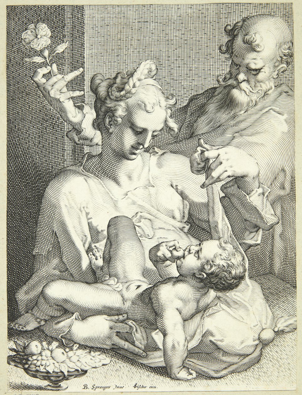 Den hellige familie av Pieter de Jode I