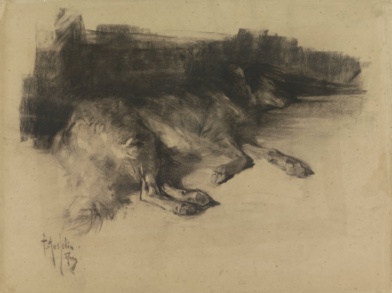 Løgnende, sovende hund av Pieter de Josselin