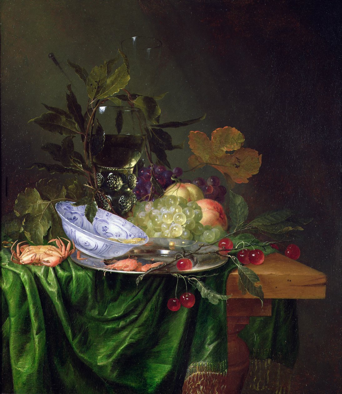 Stilleben med en Roemer av Pieter de Ring