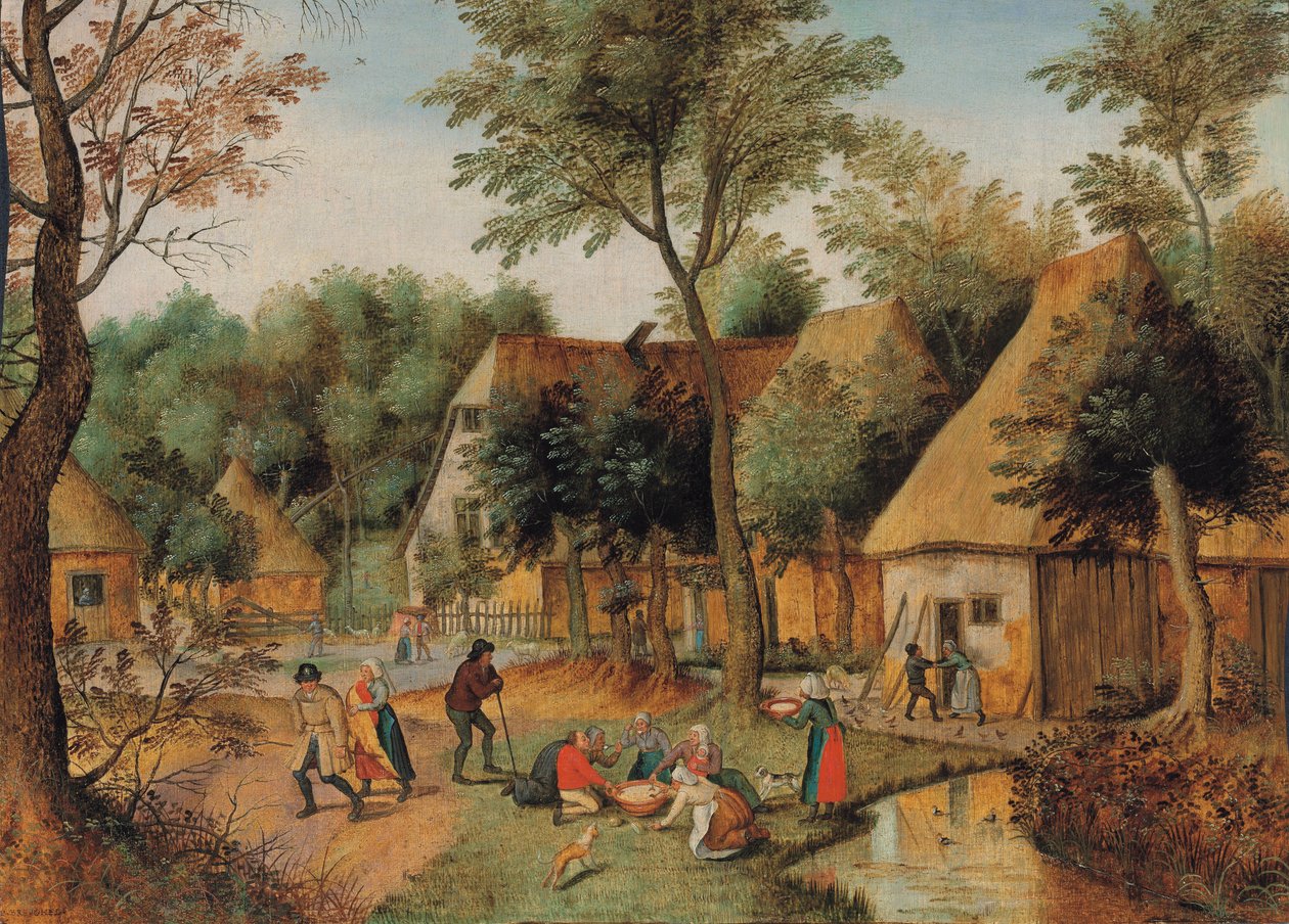 Måltid i landet av Pieter Brueghel the Younger