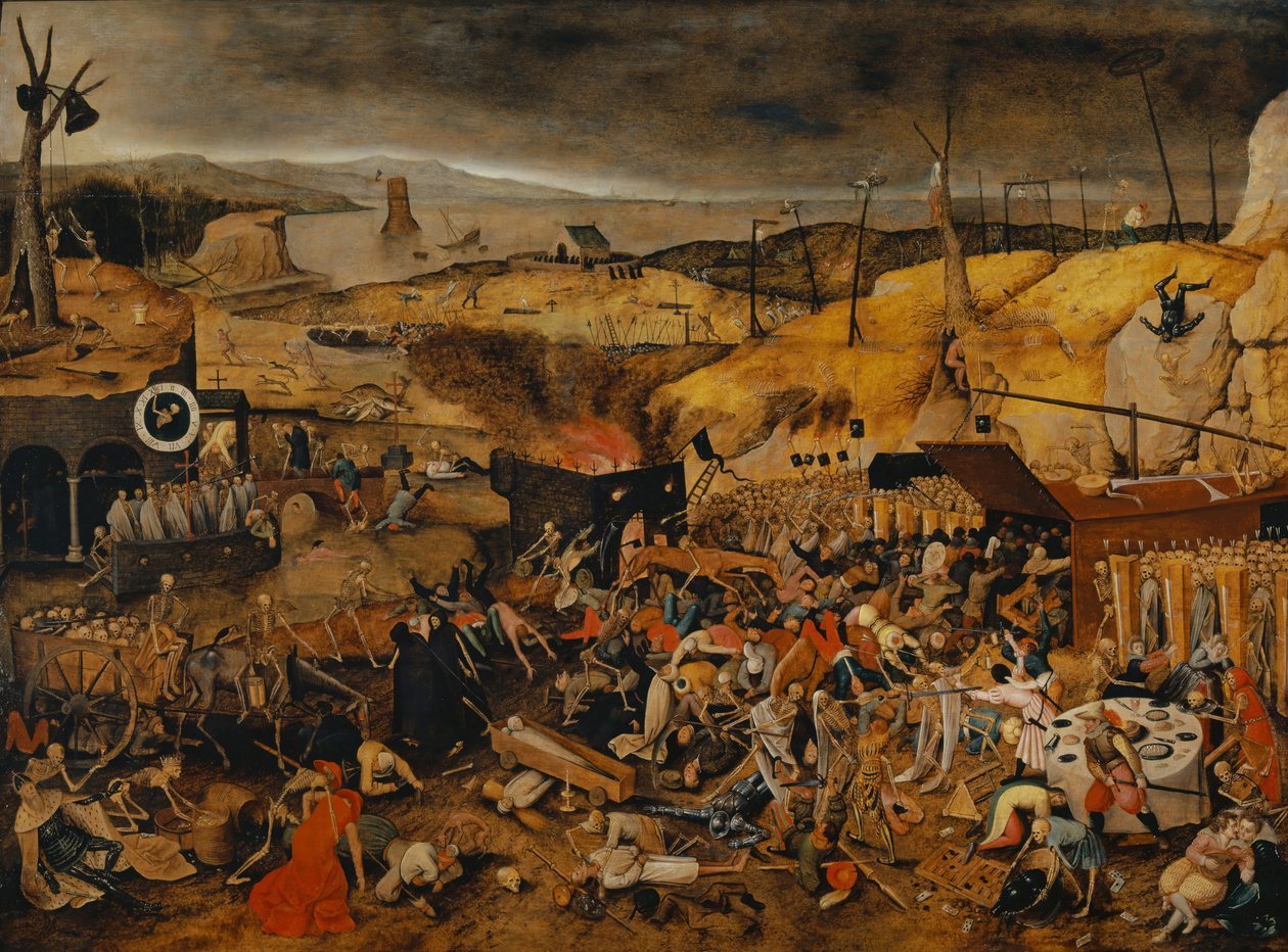 Dødens triumf, ca. 1608 av Pieter Brueghel the Younger