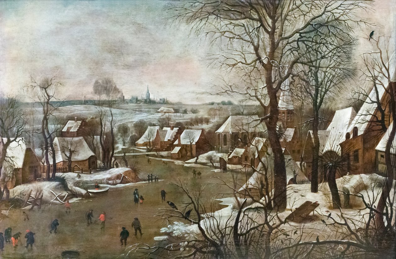 Vinterlandskap av Pieter the Younger Brueghel