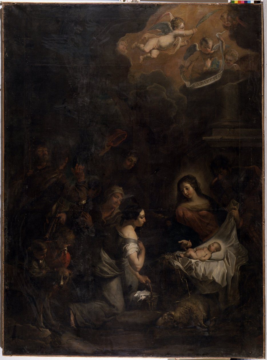 Hyrdenes tilbedelse av Pieter van (after) Mol