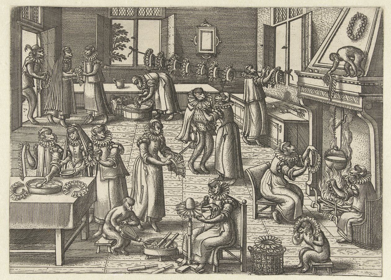 krage studio Apenspel (serietittel) av Pieter van der Borcht (I)