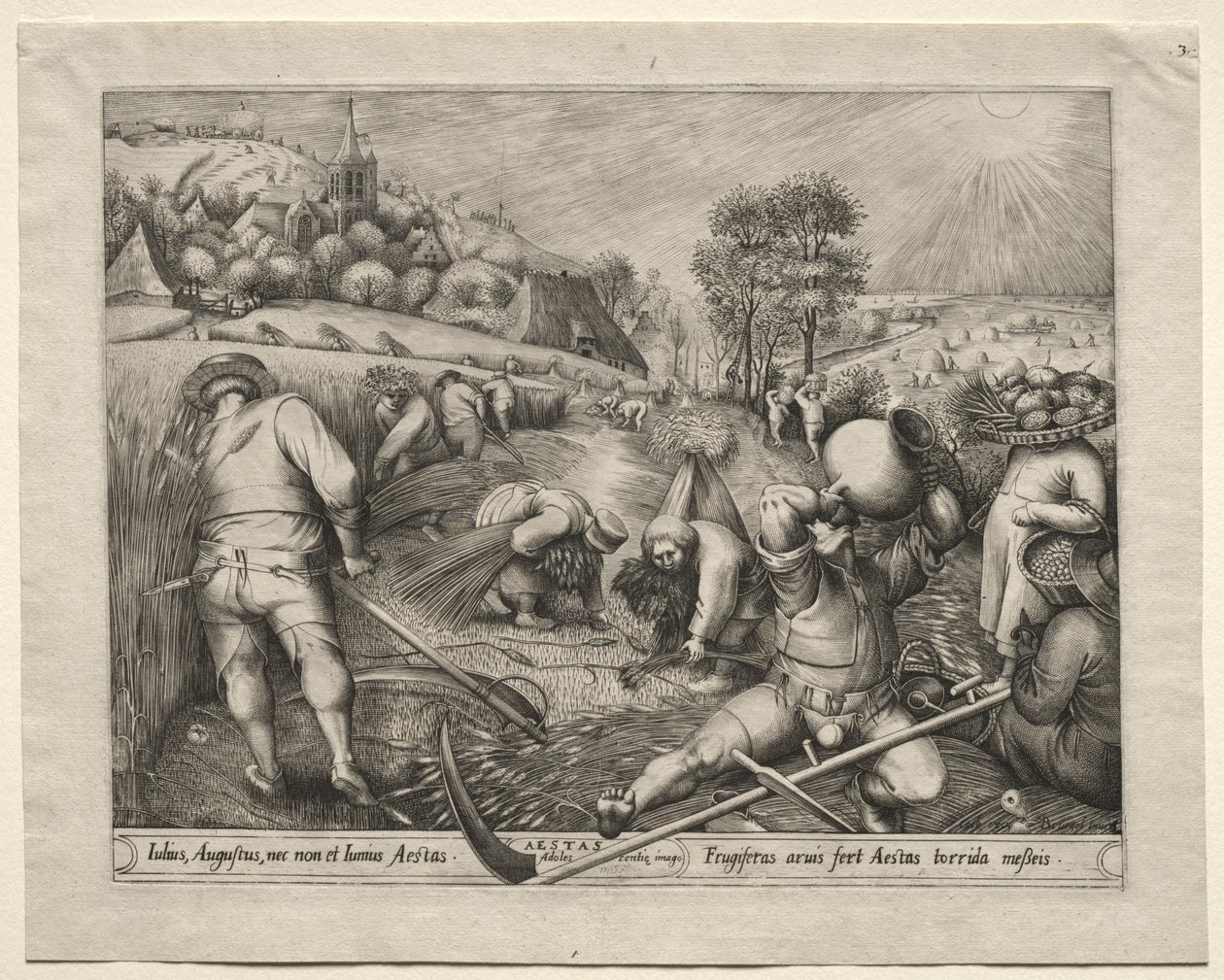 De fire årstider: Sommer, 1570. av Pieter van der Heyden