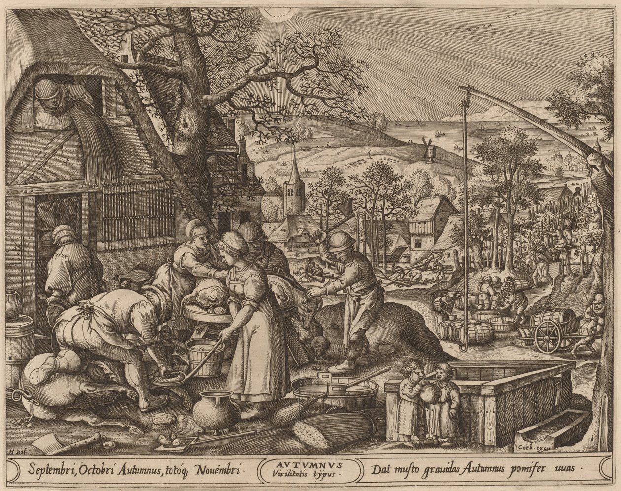 Høst av Pieter van der Heyden after Hans Bol