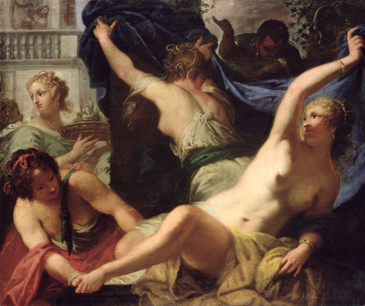 Bathsheba bading, 1655-70 av Pietro Liberi