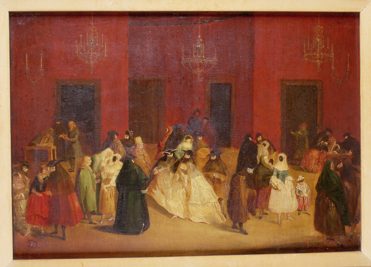 Ridotto av Ca Giustiniani, Venezia av Pietro Longhi