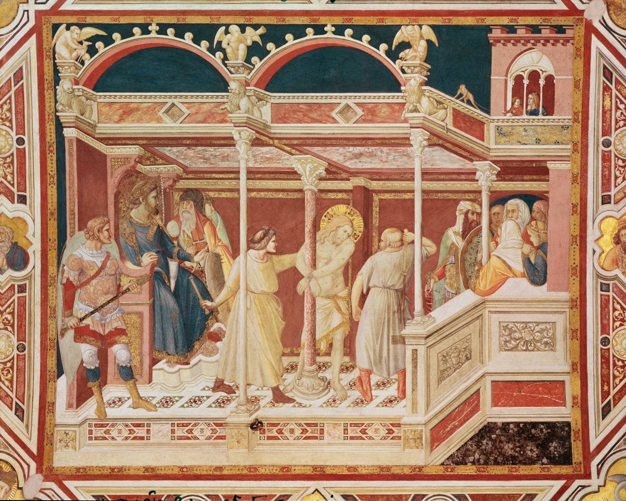 The Flagelation of Christ, ca.1320 av Pietro Lorenzetti