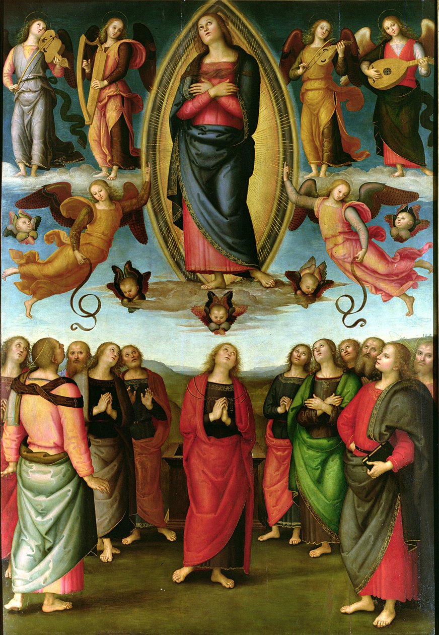 Assumption of the Virgin, 1506 (tempera på panel) av Pietro Perugino