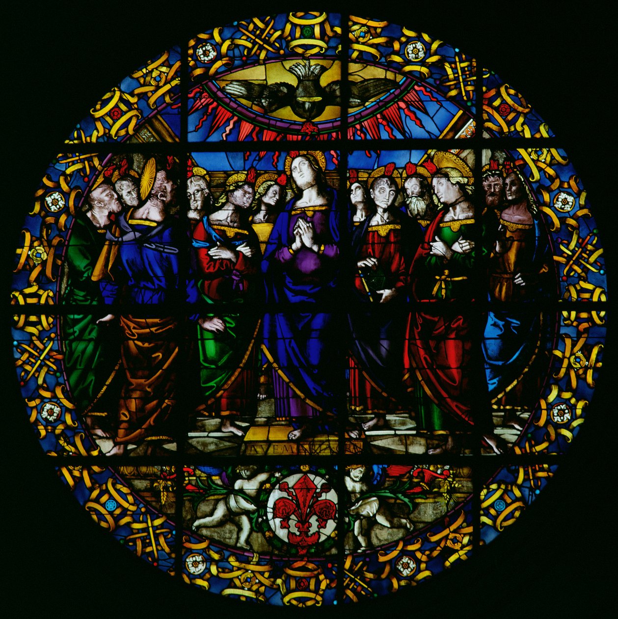 Ave Maria (farget glass) av Pietro Perugino