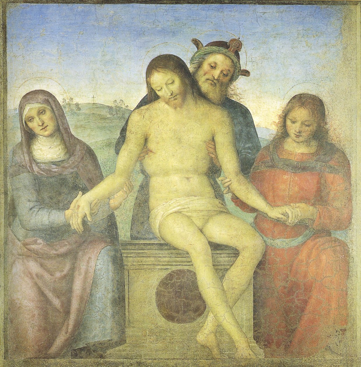 Kristus i Pietà av Pietro Perugino