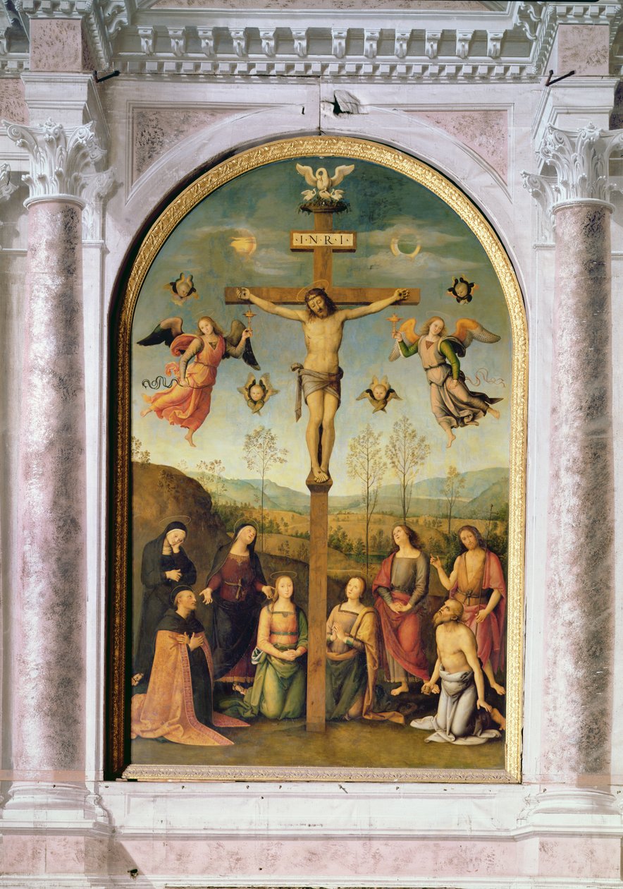 Korsfestelse (altertavle) av Pietro Perugino