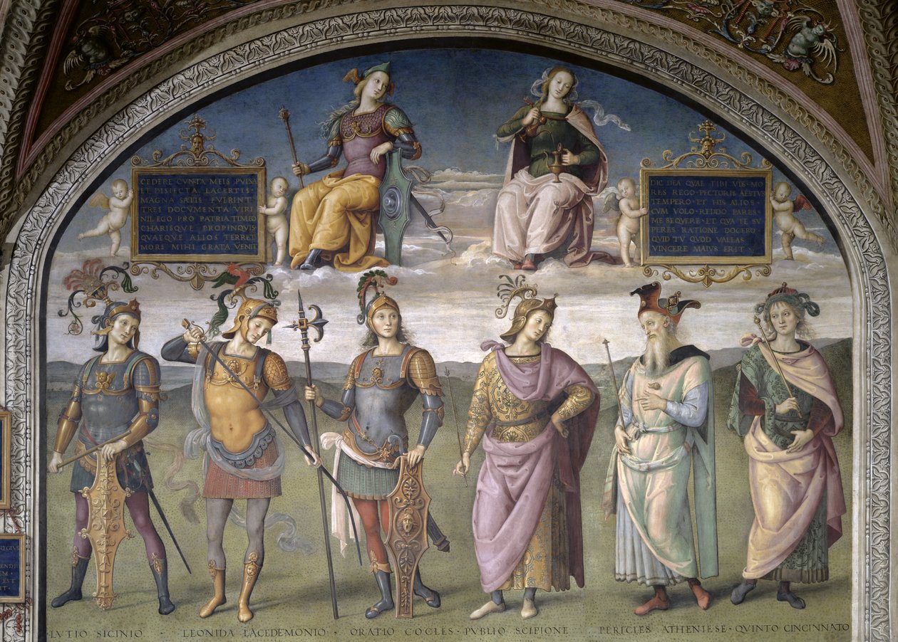 Lunette of Fortune and Temperance, fra Sala dell
