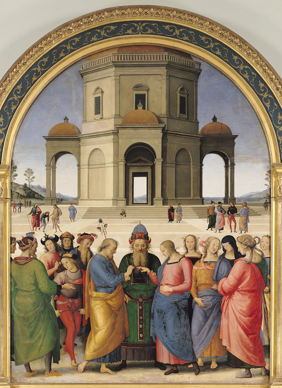 Jomfruens ekteskap, 1500-04 av Pietro Perugino