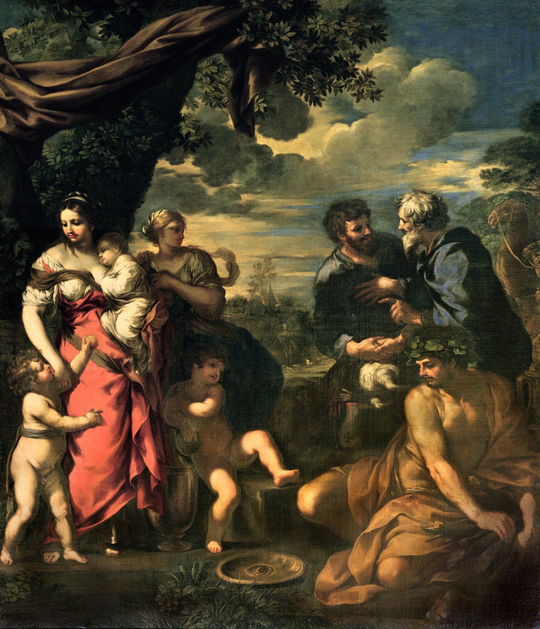 Alliansen av Jakob og Laban av Pietro da Cortona
