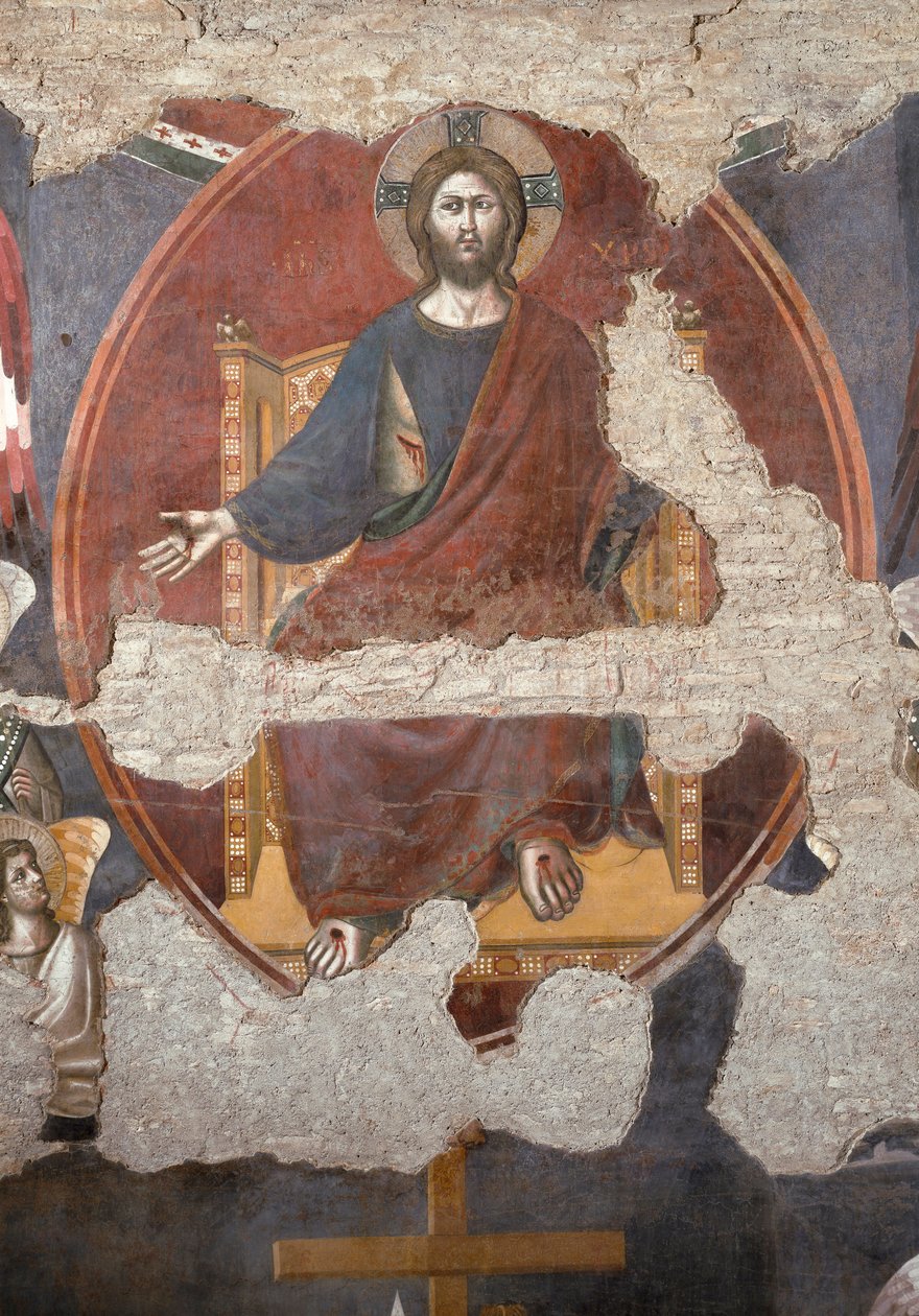 Den siste dommen: Kristus trumfer. Detalj. (Fresco av Pietro Cavallini
